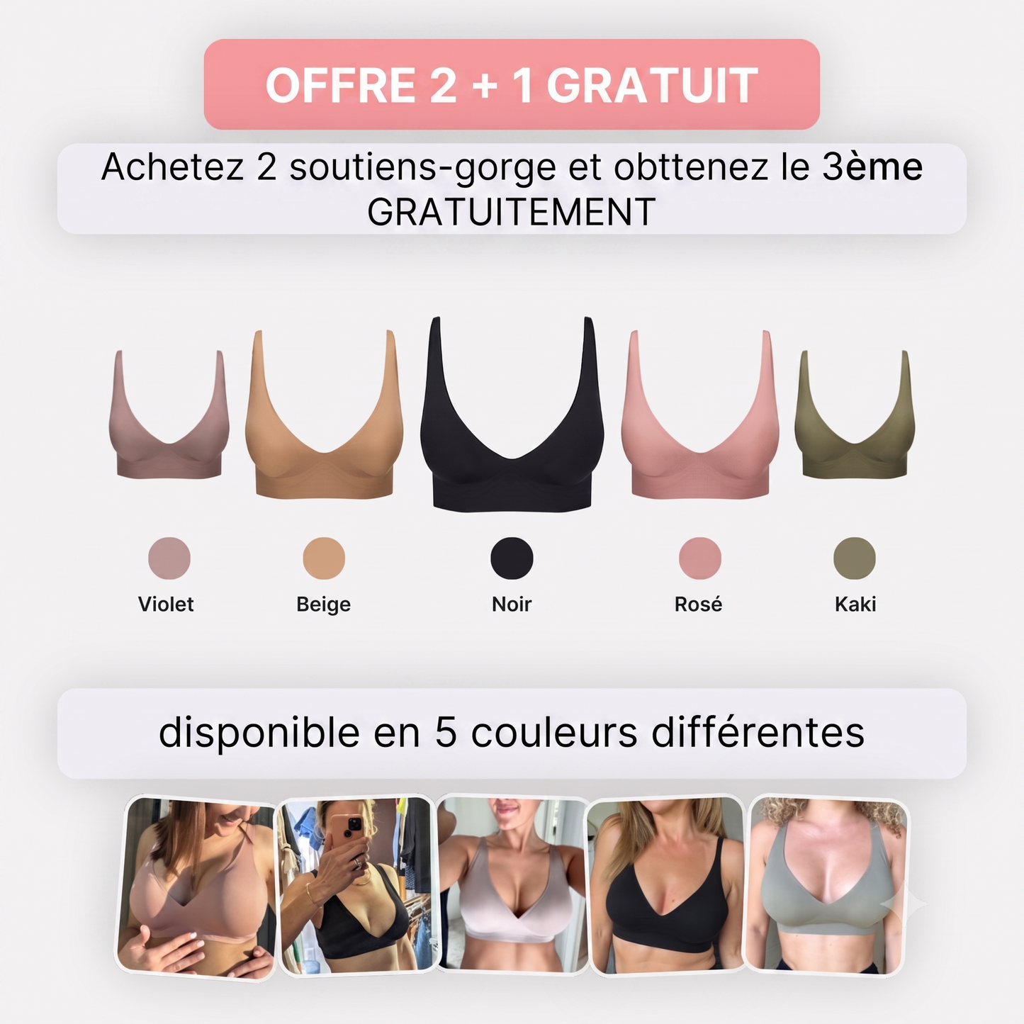Soutien-gorges Ulivya Confort sans coutures ni armatures