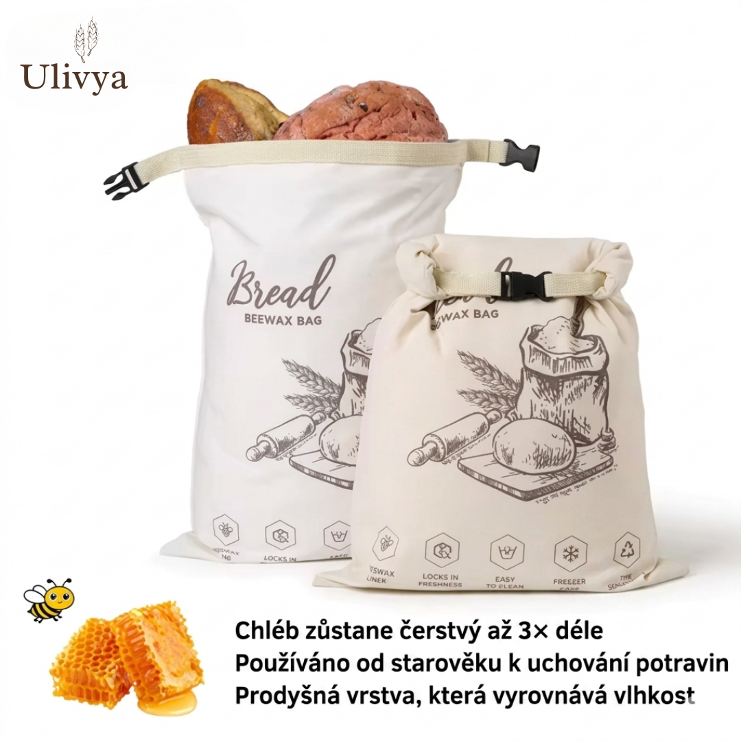 Bio sáček na chléb s včelím voskem – 100% bavlna