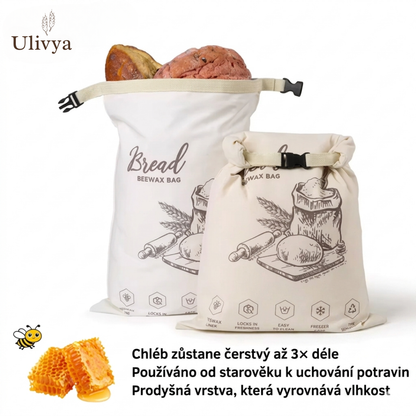 Bio sáček na chléb s včelím voskem – 100% bavlna