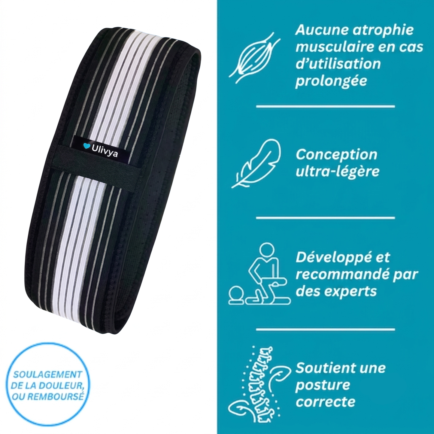 Ulivya Belt - soutien pour la sciatique et les douleurs lombaires
